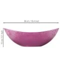 Plastová miska, ružová, 39 cm x 13 cm, V 13 cm | Floristik24.sk