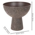 Okrúhly kvetináč na stojane, moderný kvetináč, 25 cm | Floristik24.sk