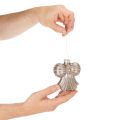 Sklenené vianočné ozdoby, mašľa na zavesenie, 10 cm, 2 kusy | Floristik24.sk