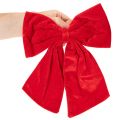 Červená ozdobná mašľa ako vianočná dekorácia, 28 cm, 3 kusy | Floristik24.sk