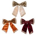 Floristik24 Dekoratívna mašľa s leopardím vzorom s potlačou zvieratiek 20 cm 3 ks