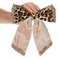 Dekoratívna mašľa s leopardím vzorom s potlačou zvieratiek 20 cm 3 ks | Floristik24.sk