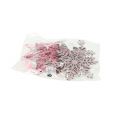 Floristik24 Snehové vločky kovové ružové mix 10,5cm 6ks