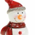 Floristik24 Vianočná dekorácia figúrka snehuliaka 7,5cm 4ks
