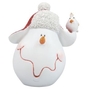 Floristik24 Stolová dekorácia Vianočná dekorácia snehuliak s klobúkom V13cm 2ks