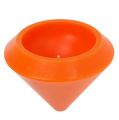 Floristik24 Plávajúca sviečka v oranžovej farbe Ø16cm