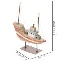 Dekoratívny drevený model lode na parapet 20 cm | Floristik24.sk