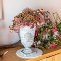 Floristik24 Shabby Chic pohár kovová stolová dekorácia pohár váza Ø18,5 V30cm