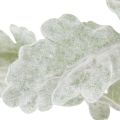 Umelá vetvička Senecio, strieborný list, prepracovaná výroba, 45 cm, 3 kusy | Floristik24.sk
