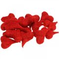 Floristik24 Sisalové srdiečka červené, dekorácia na svadbu, prírodné sisalové vlákna, Valentín V7,5–9cm 16ks
