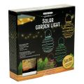 Floristik24 Solárne záhradné svetlo zelené 22 cm s 25 LED teplou bielou