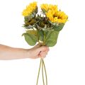 Umelá slnečnica s realistickými listami a kvetmi, 58 cm, 3 kusy | Floristik24.sk