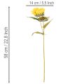 Umelá slnečnica s realistickými listami a kvetmi, 58 cm, 3 kusy | Floristik24.sk