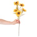 Umelý kvet slnečnice, realistická dekorácia, 72 cm, 2 kusy | Floristik24.sk