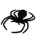 Floristik24 Pavúk čierny 16 cm vločkovaný