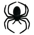 Floristik24 Pavúk čierny 16 cm vločkovaný