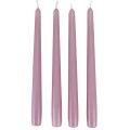 Floristik24 Kužeľové sviečky Wenzel sviečky lila 250/23mm 12 ks