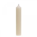 Floristik24 Tyčová sviečka biela krémová dekorácia na sviečku 120mm/Ø21mm 6ks