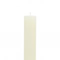 Jednofarebné krémové sviečky v tvare kužeľa, 34 mm x 240 mm, 4 kusy | Floristik24.sk