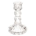 Floristik24 Priehľadný svietnik, klasický dizajn, dekorácia na stôl, 12 cm, 2 kusy