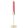 Moderný kovový svietnik zlatej farby 21,5 cm, 4 kusy | Floristik24.sk