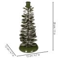 Svietnik vianočný stromček zelená kovová dekorácia 28cm | Floristik24.sk