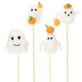 Floristik24 Figúrky duchov na drevených paliciach, halloweenska dekorácia, 54 cm, 8 kusov