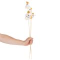Figúrky duchov na drevených paliciach, halloweenska dekorácia, 54 cm, 8 kusov | Floristik24.sk
