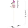 Dekoratívne záhradné kolíky - farebná rodinka ježkov - 34 cm, 12 kusov | Floristik24.sk