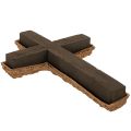 Floristik24 Kvetinový kríž z peny OASIS® Renewal® Floral Foam Biolit® Pamätná kvetinárska výzdoba 42 cm 2 ks