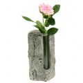 Floristik24 Betónová váza so skúmavkou H15cm 3ks