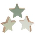 Floristik24 Sada drevených hviezd na stôl a parapet, 5 cm, 9 kusov