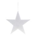 Floristik24 Hviezda na zavesenie biela 37cm L48cm 1ks