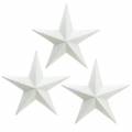 Floristik24 Trblietavé hviezdičky na zavesenie biele Ø21cm 3ks