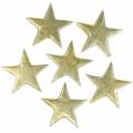 Floristik24 Deco hviezdy zlaté 4cm 12ks