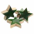 Floristik24 Vianočná hviezda mango zelená lakovaná 5cm 16p
