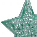 Floristik24 Hviezda na zavesenie mätovo zelená 15cm