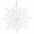 Floristik24 Deco ľadová hviezda na zavesenie priehľadná, trblietka 24,5cm 6ks