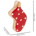 Bodkované ponožky, vianočná dekorácia na stôl, 6 cm, 8 kusov | Floristik24.sk