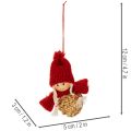 Sada slamených ozdôb na vianočný stromček, figúrky a hviezdy 6 cm, 30 ks | Floristik24.sk