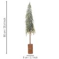 Umelý vianočný stromček s podstavcom, matný, ako zimná dekorácia, 90 cm | Floristik24.sk