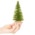 Umelý vianočný stromček s dreveným podstavcom, malý, 16 cm, 6 kusov | Floristik24.sk