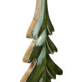 Floristik24 Drevená dekorácia na vianočný stromček lesklá zelená 22,5x5x50cm