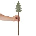 Dekoratívny vianočný stromček na palici do kvetináčov a vysokých aranžmánov, 45 cm, 6 kusov | Floristik24.sk