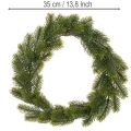 Umelý jedľový zelený veniec na dekoráciu dverí, 35 cm | Floristik24.sk