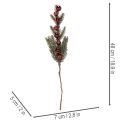 Umelá jedľová vetvička s vianočnými ozdobami, 48 cm, 2 kusy | Floristik24.sk