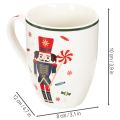 Vianočný hrnček s motívom luskáčika a cukrovej trstiny, 10 cm, 2 kusy | Floristik24.sk