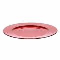 Floristik24 Ozdobný tanier červeno/čierny Ø22cm