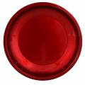 Floristik24 Ozdobný tanier z kovu červenej farby s glazúrou Ø30cm