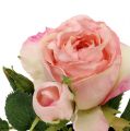Floristik24 Stolová dekorácia ruža v črepníku svetloružová 14cm